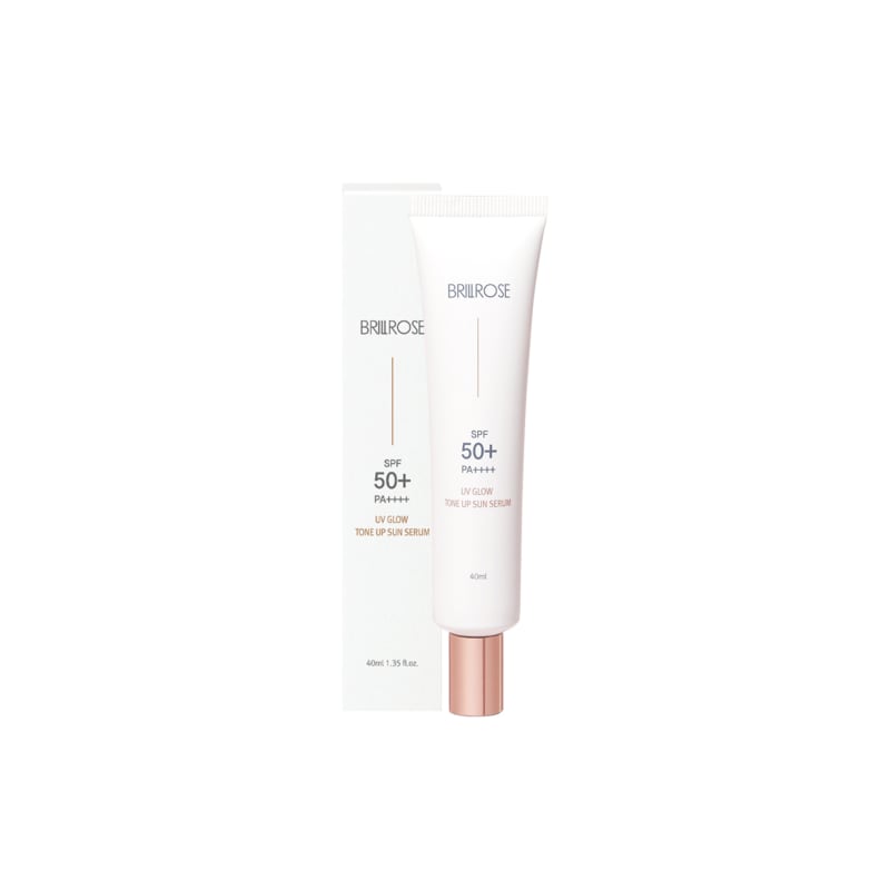Brillose UV Glow Tone-Up Sun Serum SPF50+ 40ml, a must-have for all seasons, a vibrant tone-up cream with a glowing coverage.