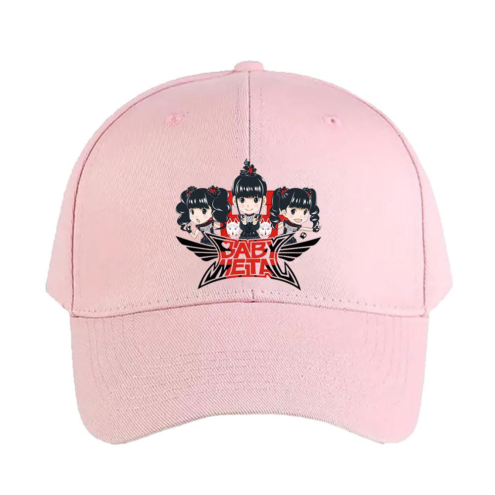 Japanese kawaii babymetal Metal band Caps Summer Adult Baseball Cap Adjustable with Curved Brim Duckbill Hat Protection Sun Hats