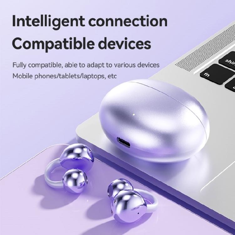 M91 Ear Clip Earbuds Wireless Earphones Open Ear Earbuds BLE5.49 Touch Control Earpieces IPX5 for Sports Running