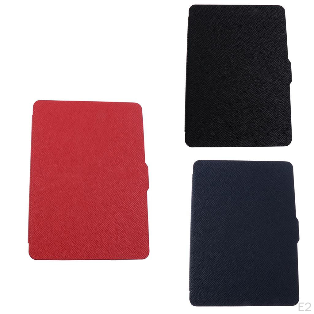 Slimshell Lightweight PU Leather Case for Amazon Kindle Paperwhite Black