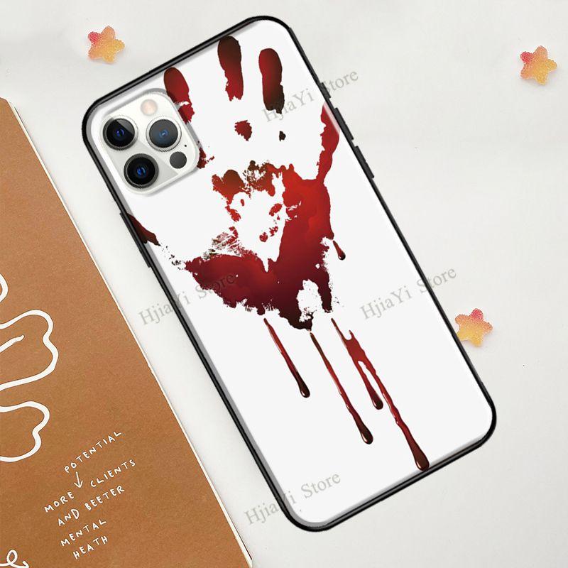 Bloody Blood Hand Case For iPhone 12 Pro Max 13 mini 6S 7 8 Plus SE 2020 Case For iPhone 11 Pro Max XS X XR