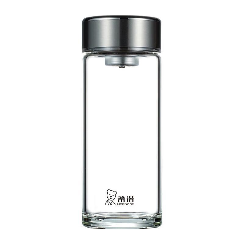 Xinuo 515mL Portable Single-Layer Borosilicate Glass Water Bottle