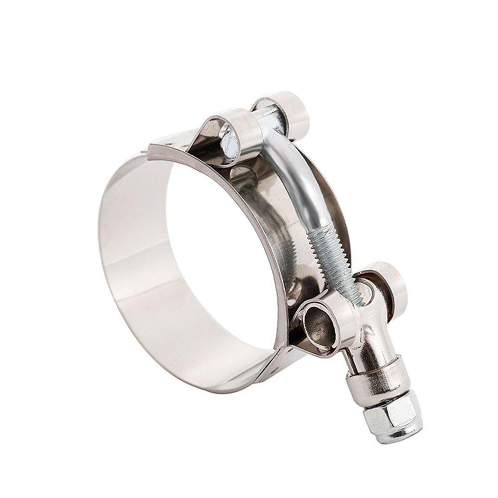 2PCS Stainless Steel Exhaust Clamp Clamp Range 43-49mm Coupler Steel Hose Clamps  1.5" Hose ID