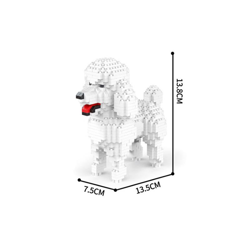 Cartoon Animal Building Blocks Creative Pet Dog Assembly Toy Diy Educational Puzzle Parent-Child Interactive Toy Gifts