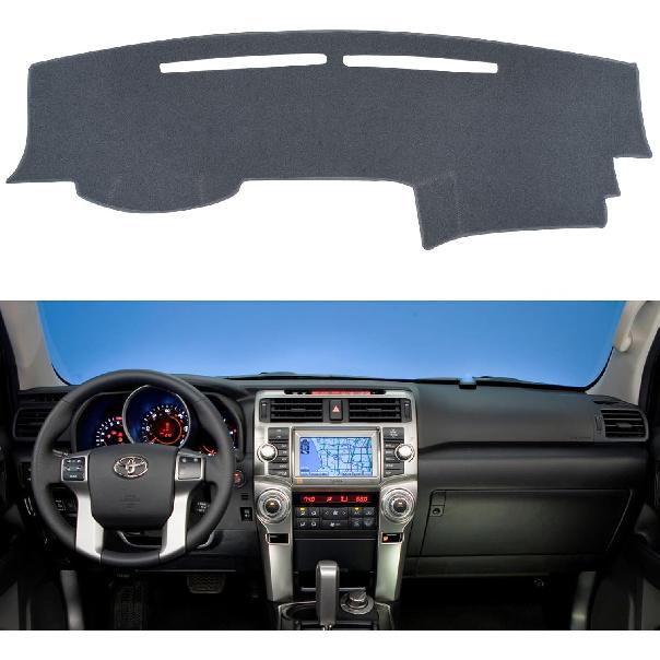 Dashboard Cover Mat Dash Cover Compatible With Toyota 4Runner 2010- Dash Board Protector Cover(Dark Gray)