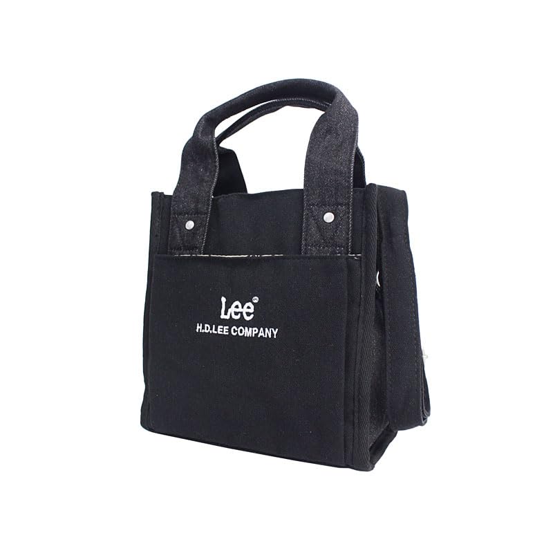 Lee Buddy Tote Shoulder Cotton Black Bag, Canvas, 320-1404, 320-1404-01,