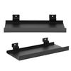 1/2 Metal Wall-mounted Slat Shelves For Wall-mounted Storage And Display At Home Wall Mounted Slat Shelf Black 25*12.5*3.5cm