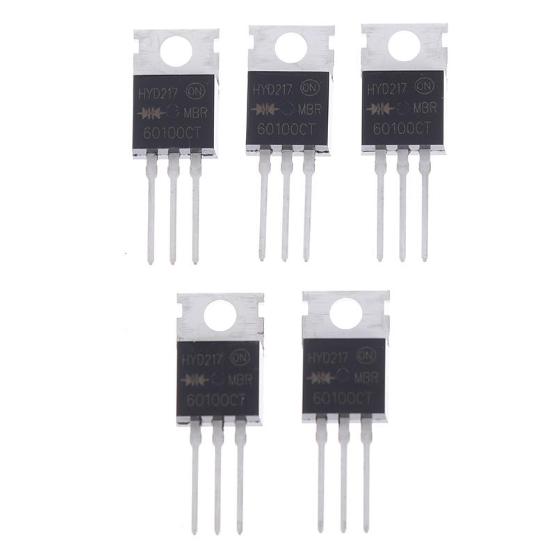 New 5Pcs V60100C MBR60100CT TO220 To-220 Schottky Diode 60A 100V Original