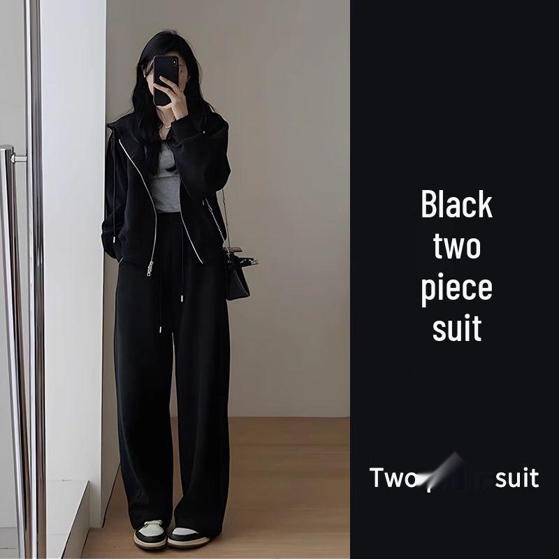 

Женский высококачественный облегающий спортивный костюм - Повседневный весенне-осенний комплект из двух предметов M (recommended for 47.5-55 kg)