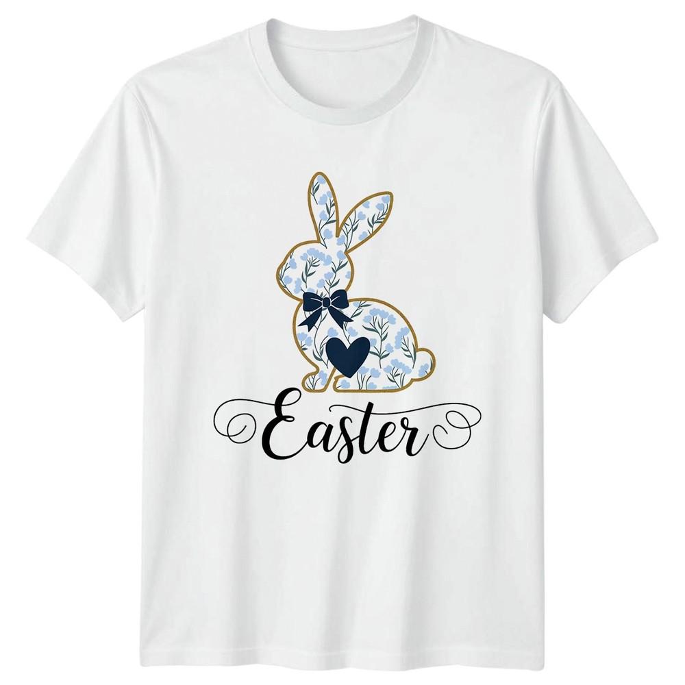 Easter Unisexs TShirt Floral Bunny Holiday Easter Gift For Her S