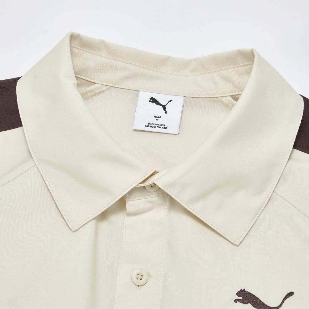 Puma T7 Sports Casual Button Short Sleeve Shirt Unisex Shirts 63845987