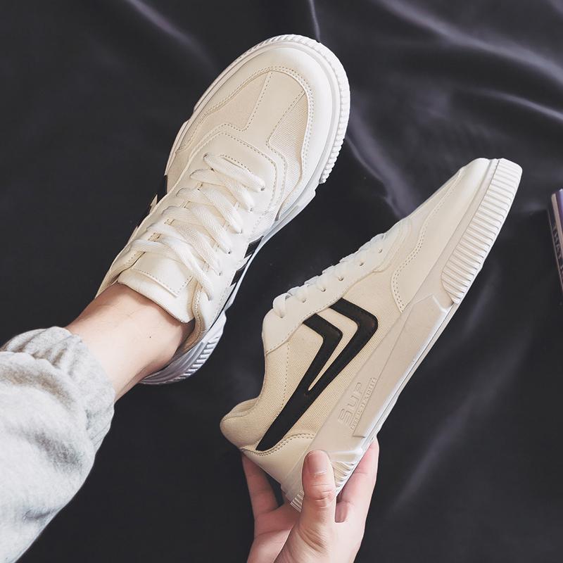 Versatile low-top canvas trendy men's shoes casual sports board shoes 2025 new spring trendy shoes men's black cloth shoes