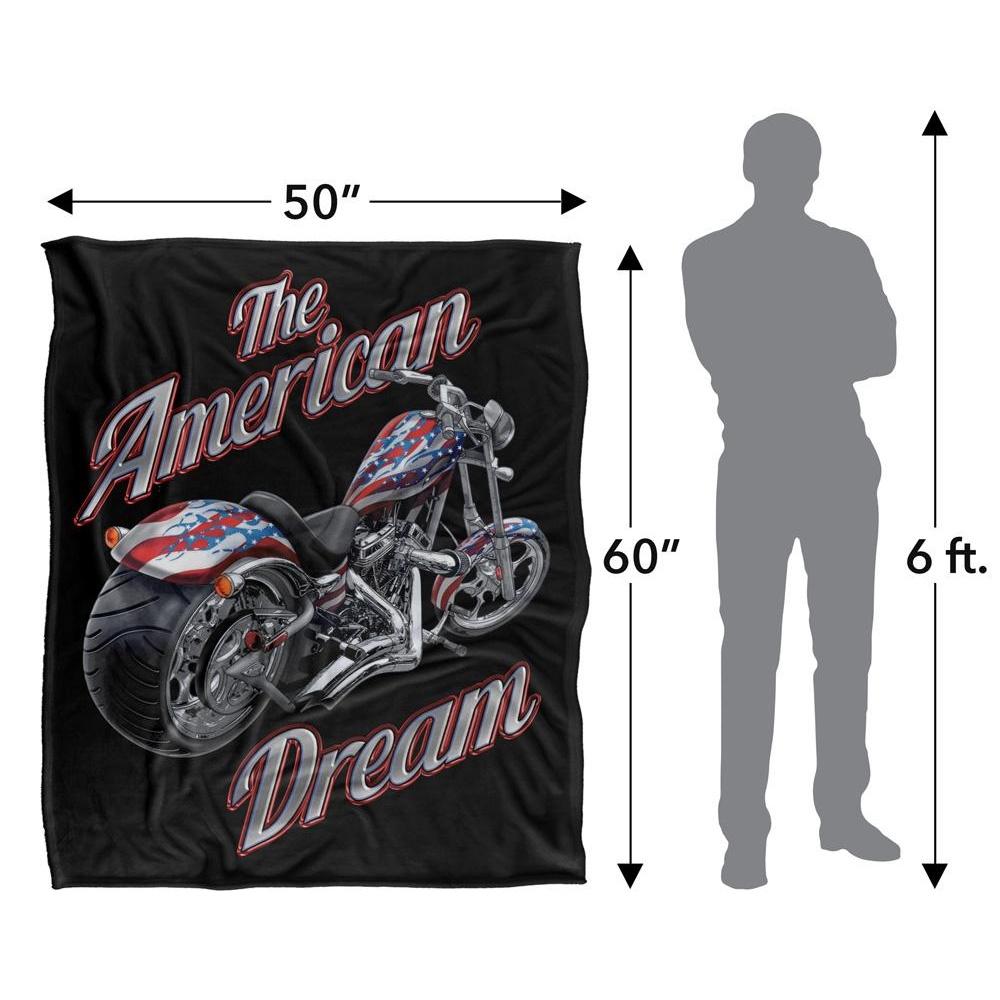 JQ Licensing James Piazza The American Dream Silky Motorbike Supersoft Blanket