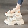 Women's Rhinestone Platform Sandals Non-Slip Thick Sole Open Toe Sandals for Casual & Party Wear