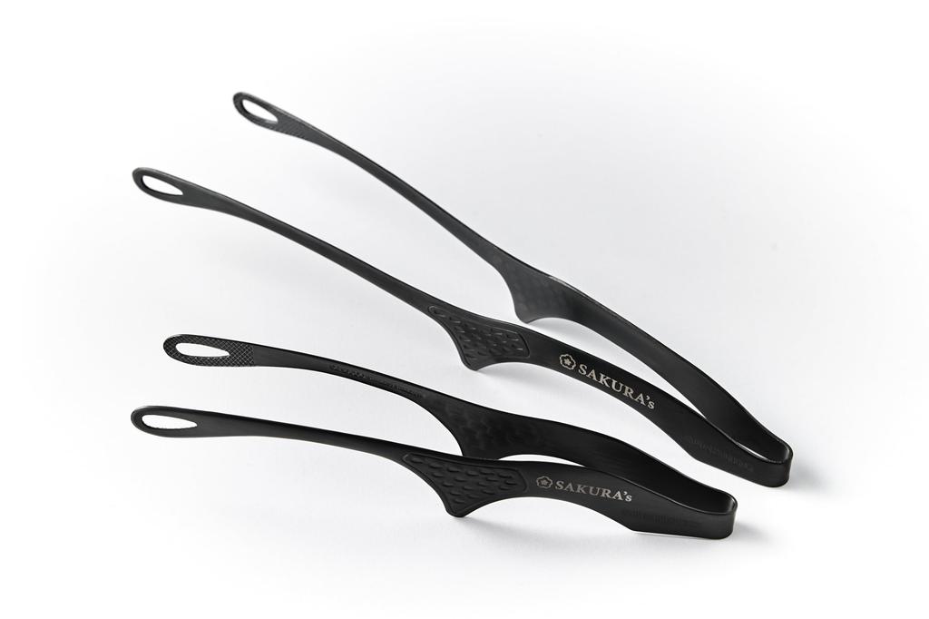 Tongs That Can Replace Your Dominant Stainless Made In Restaurant Sakura Black Dishwasher Grilled Yubisaki with Floating Tip for Hygiene Tongs Hand,