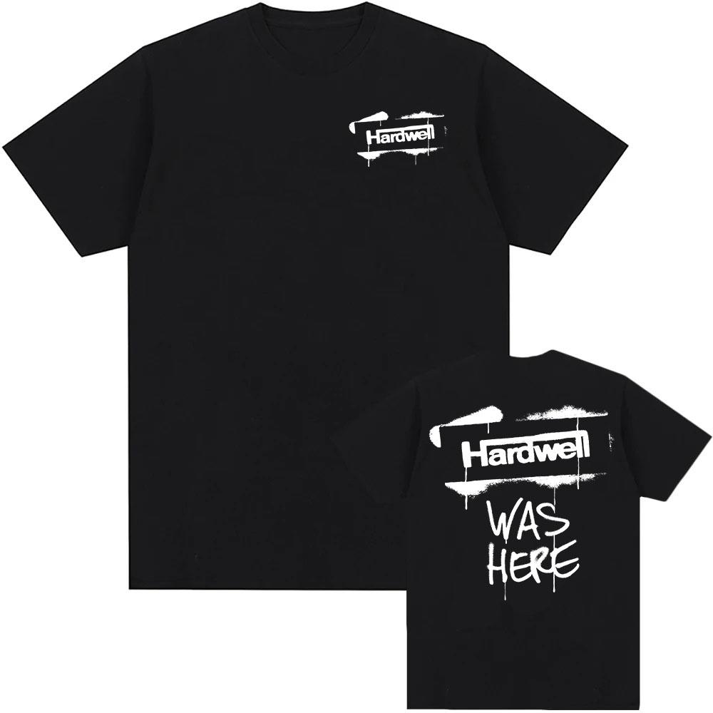

DJ Hardwell Logo Print T-shirt Cotton Short Sleeve Male Tshirts Unisex Hip Hop Streetwear Casual O-neck Men Women T Shirt Tee... S разноцветный