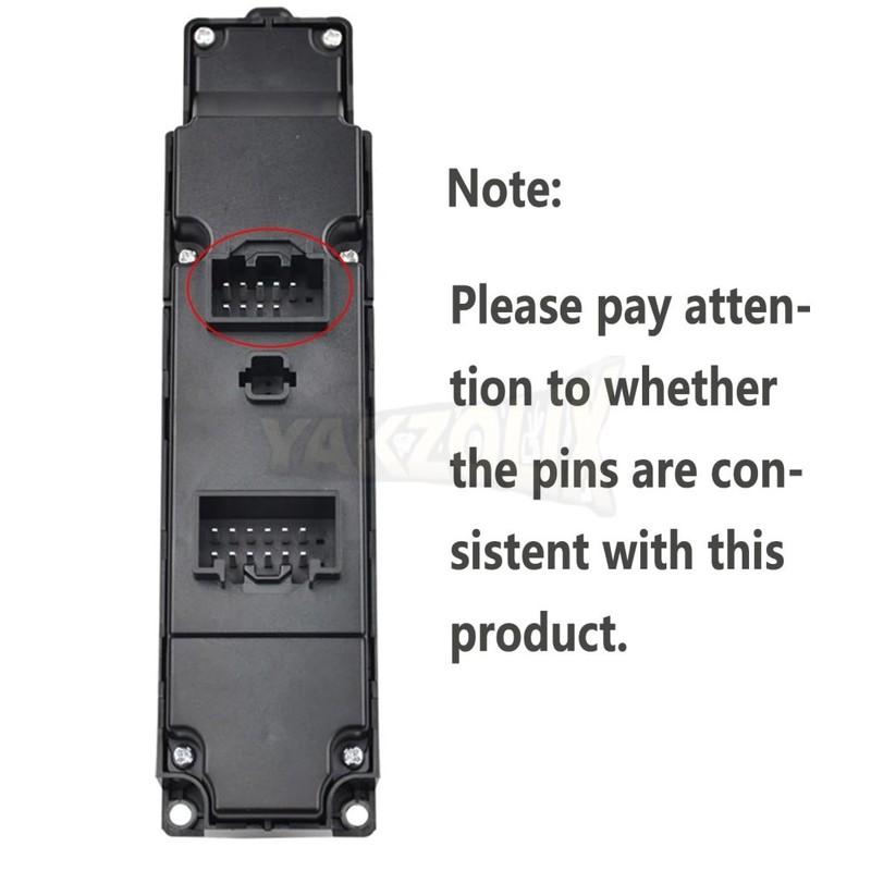 Front Left Master Window Switch for Mazda 6 GH 2007 2008 2009 2010 2011 2012 2013 Power Lifter Control Button GS1E-66350-A