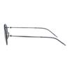 Armani Solid Color Design Metal Oval Sunglasses Women's Silver