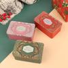 1 Stück Rechteckige Weißblechdose Süßigkeitenbox Geschenkaufbewahrungsbox Keksdose Metalldose Aufbewahrungsbox für Zuhause Weihnachts-Süßigkeitendosen Kindergeschenk