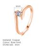 ZHOUYANG Top Quality Concise Crystal Ring Silver Color Austrian Crystals Full Sizes ZYR198 ZYR232