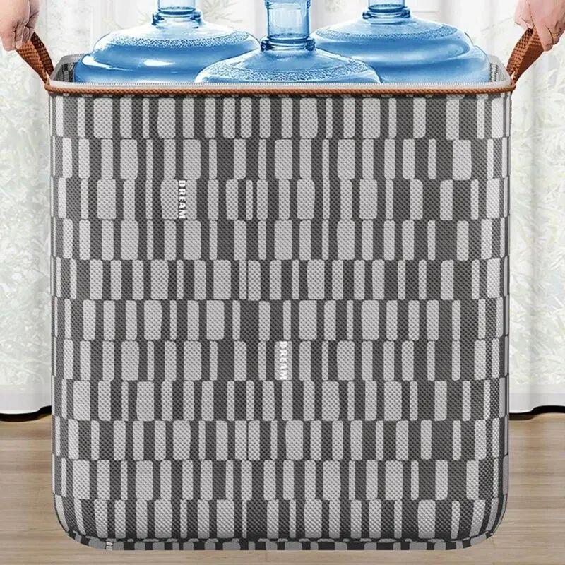 Portable Waterproof and Moisture-proof Luggage Storage Bag Large Closet Organizer Toy Bins Zipper Duvet Storage Container