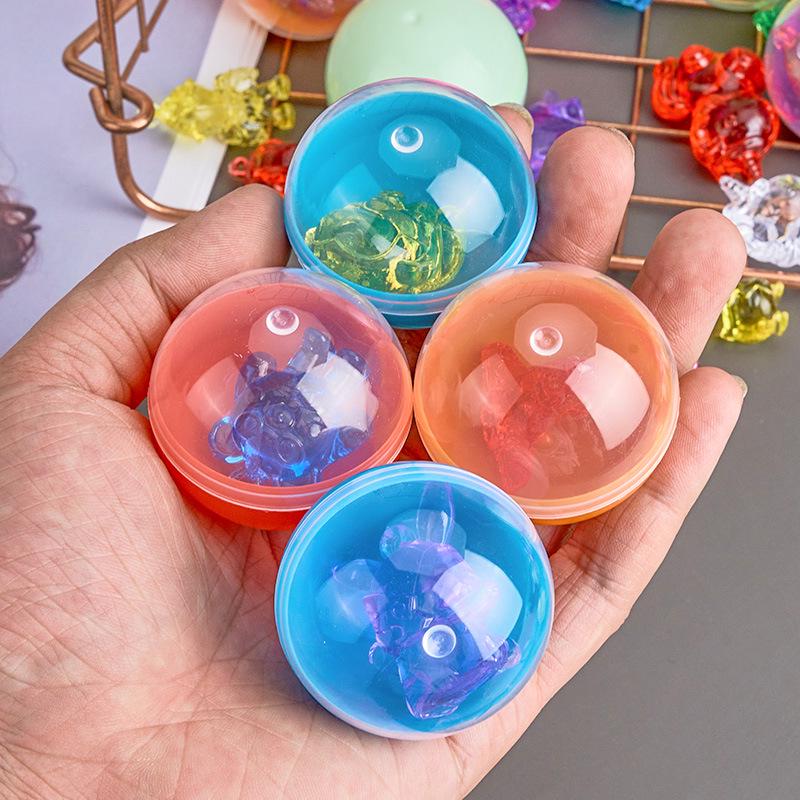 50mm Transparent Crystal Gashapon Ball for Toy Machines, Gift Balls, Amusement Machines, and Easter Egg Prizes.