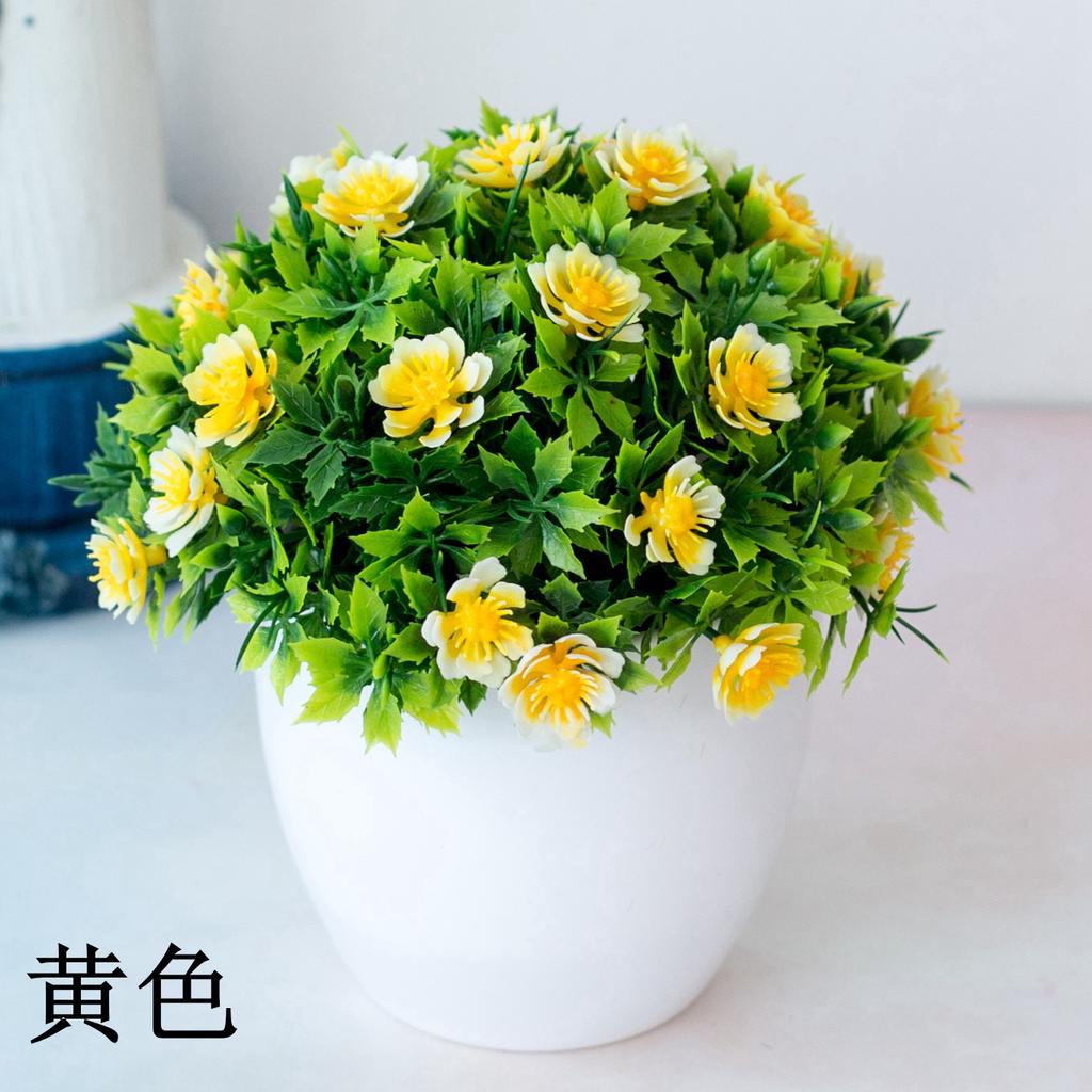 1pc Simulated Plants Flowers Potted Landscapes Garden Celebration Home Decor Outdoor Photography Props Flower Creative Ornaments