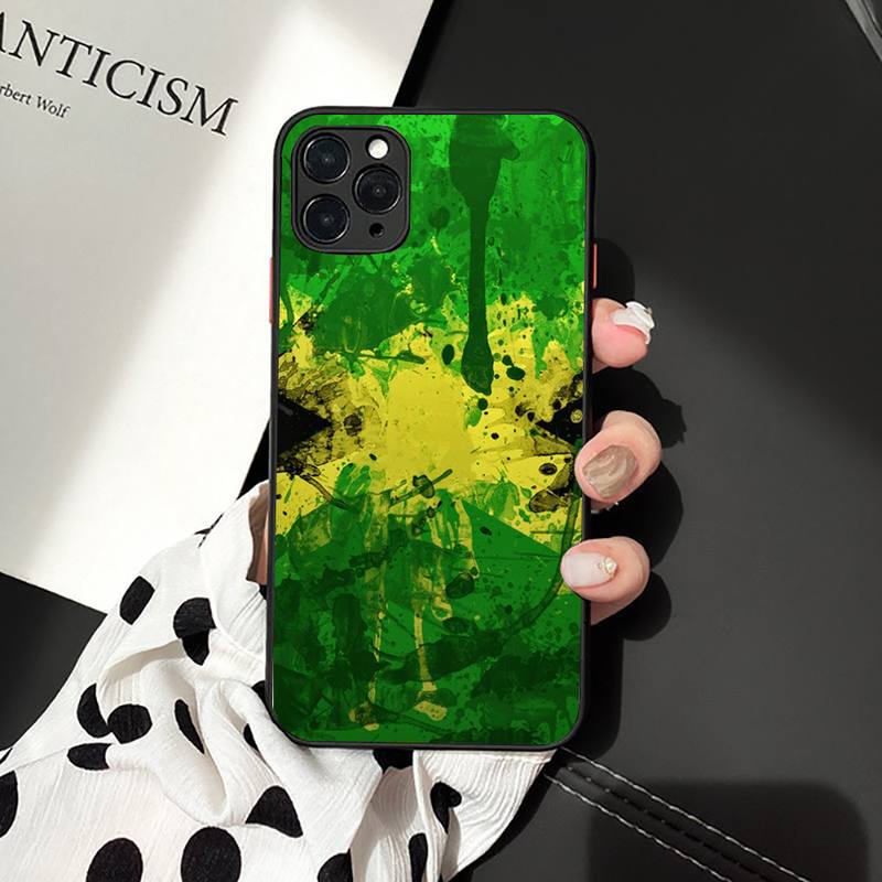 FHNBLJ Retro Jamaica National Flag Phone Case for iPhone 11 12 13 mini pro XS MAX 8 7 6 6S Plus X 5S SE 2020 XR case