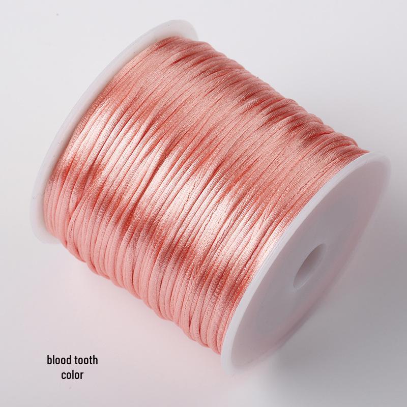 New Small 7# Chinese Knot Rope: Taiwan Silk Red Thread for Weaving Waist Chain