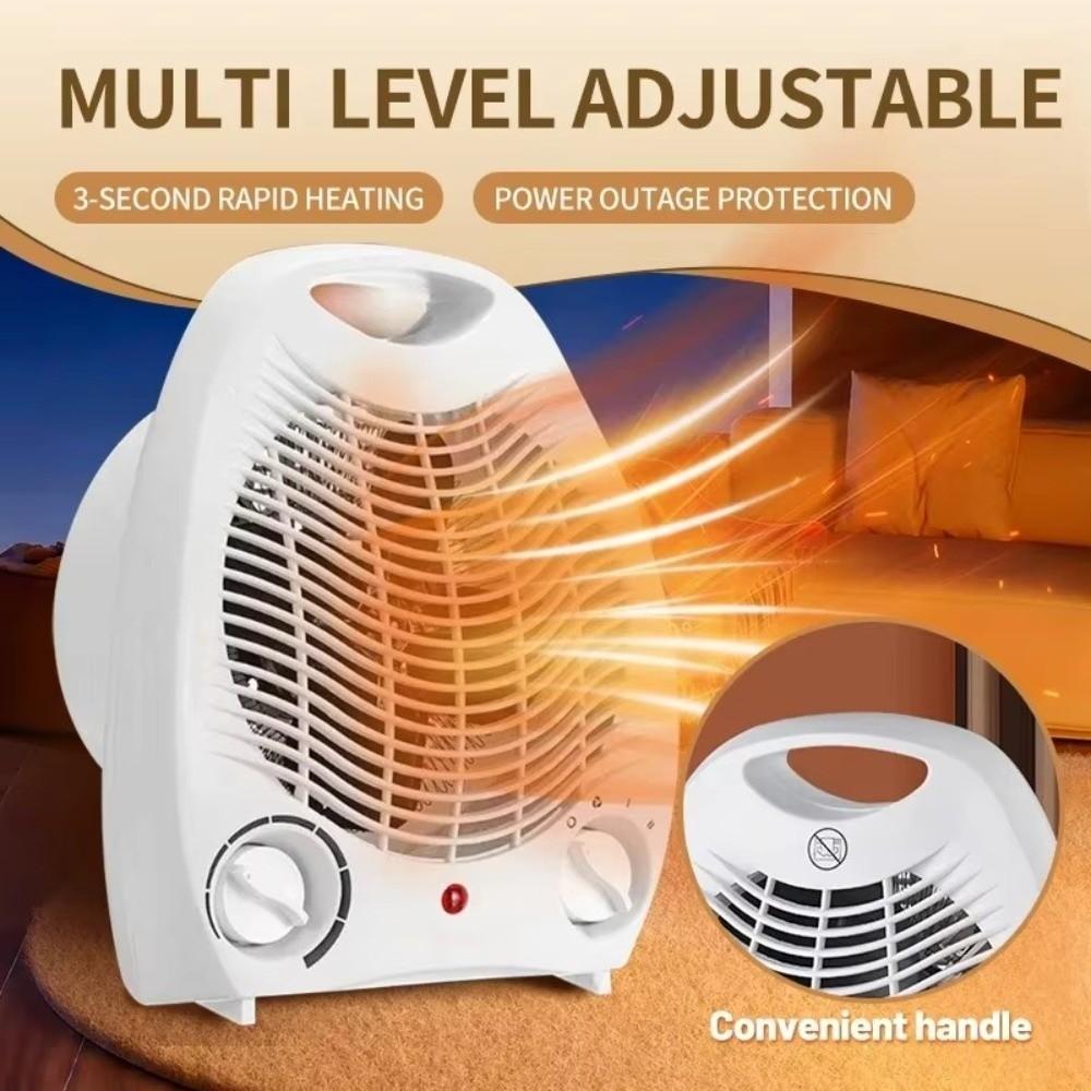 High-power Electric Heater 3 Heating Settings Electric Fan Heater Low Noise Space Heater  Office