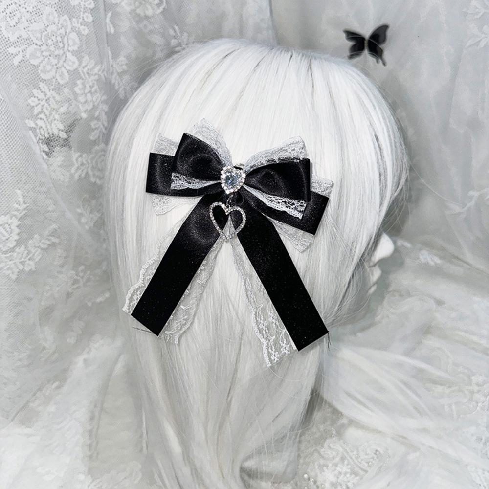 

Sweet Cute Lace Bow Hair Clips For Women Gothic Style Lace Bow Hairclip Lolita Hair Accessories DIY Girl s Ita Bag Decoration