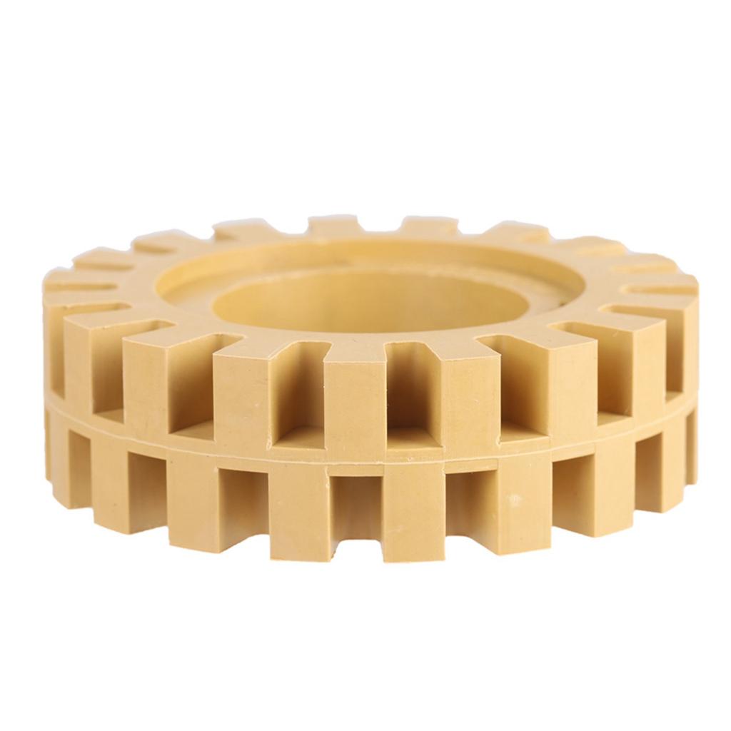 100mm 4in Grinding and Polishing Zigzag Teeth Shape Rubber Wheel Eraser(Shank)