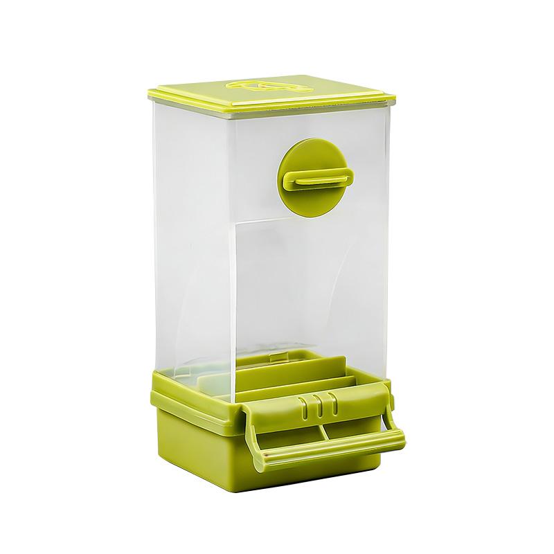 

No Mess Automatic Bird Water Feeder Set Transparent Acrylic Seed Container for Small Birds Parrot Cockatoo Canary Cage