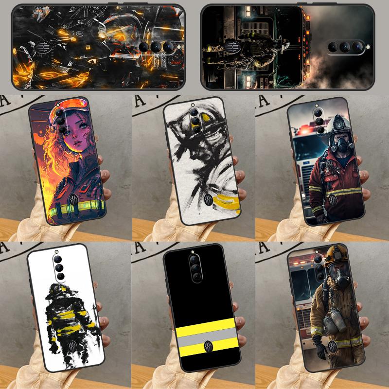 Firefighter Fire Love Case For Nubia Red Magic 10 Pro Plus 6 7 Pro 6S 7S 5G 6R RedMagic 9S 8S 8 9 Pro Plus Coque