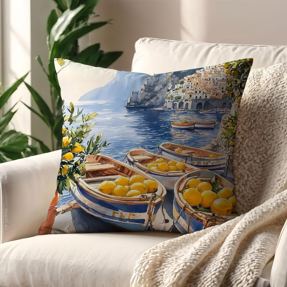 Zitronenbaum Kissenbezug Für Kissen Druck Sofa Dekoration Haus Auto Zimmer Café Büro Nordische Schlichtheit