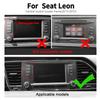 Real Soft Carbon Fiber Sticker For Seat Leon 2013 2014 2015 LHD RHD Car Central Control Screen Trim