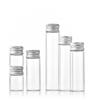 Sample Vials Transparent Glass Jars Small Bottles Clear Aluminum Lids For Samples Gifts Oils