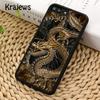 Krajews Traditional chinese Golden Dragon Phone Case Cover For iPhone 17 Air 16 15 14 plus 12 13 pro max Fundas