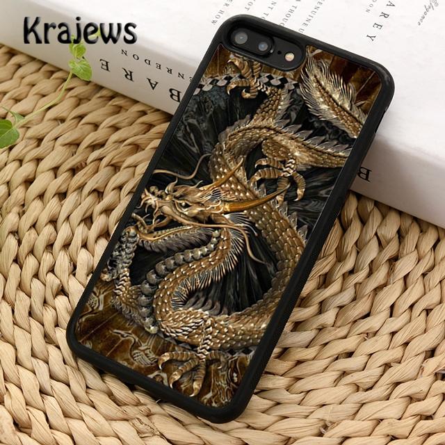 

Мягкий чехол для телефона Krajews с азиатским китайским драконом для iPhone 14 5 6s 7 8 plus XR XS 11 12 13 pro max Samsung S21 S22ultra Plus iPhone 6plus
