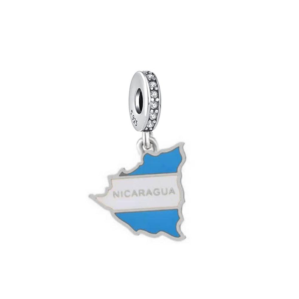 Sales National Flag Charm Cameral Beads Pendant Fit Decoration Original Bracelet DIY Women S925 Silver Accessory Gift Amulet