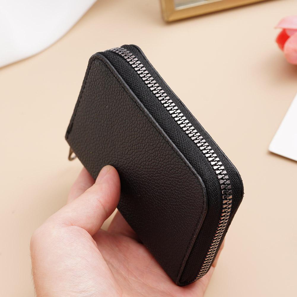 ID Cards Holders Bank Credit Bus Cards Cover Anti Demagnetization Coin Pouch Wallets Bag Business Zipper Card Holder Organizer