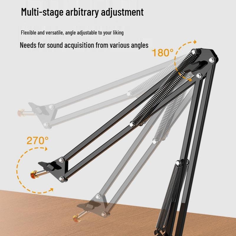 Fifine Professional Shockproof Microphone Stand with Fixed Boom Arm