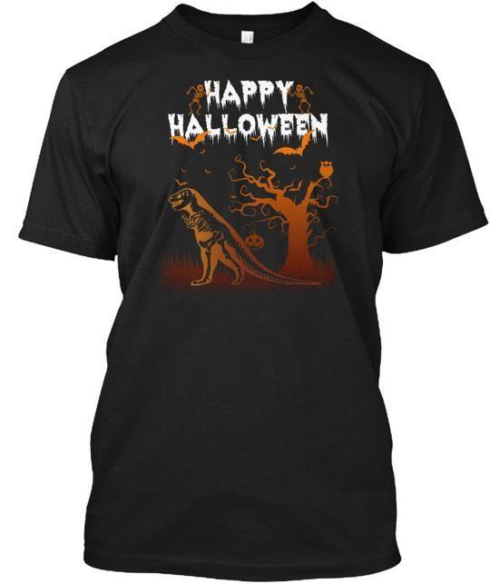 

Funny Happy Halloween T-rex Perf - T-Shirt Made in the USA Size S to 5XL 3XL