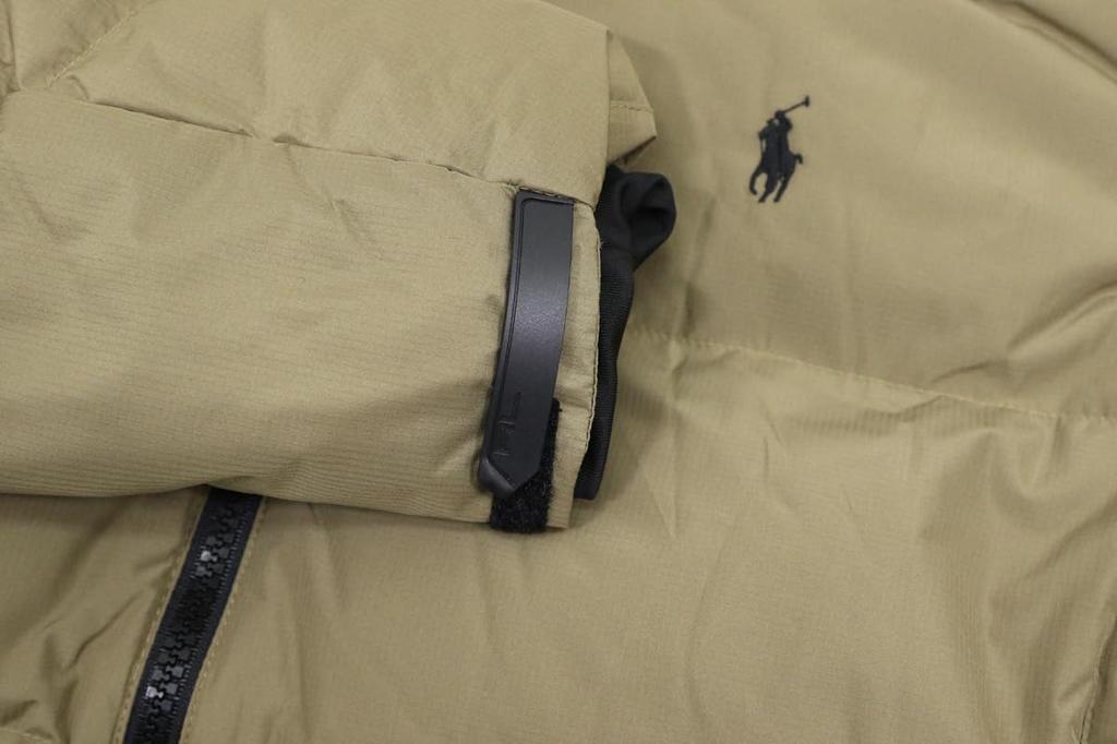 Polo Ralph Lauren Darktaupe Ripstop Down with Embroidered Pony Size XL Men's Full-Zip Jacket/Parka Print, (Product Code 01010038)