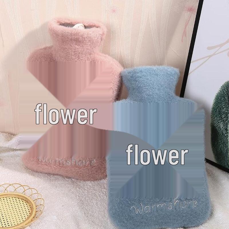 DUTRIEUX Niedliches Plüsch-Heißwasserflasche mit vierblättrigem Kleeblatt