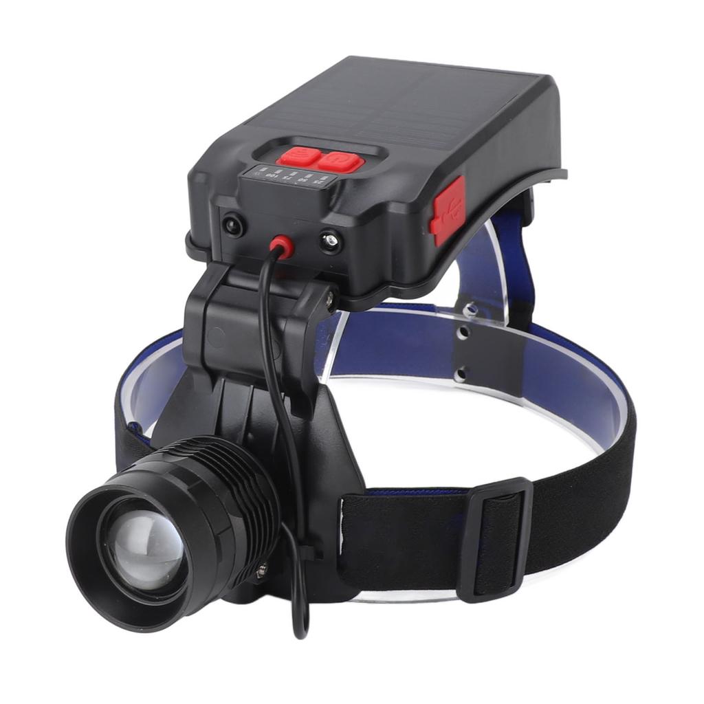 Solar  Light 2700LM Bright IPX4 Waterproof 3 Lighting Mode Rechargeable Sensor Headlamp with 90??