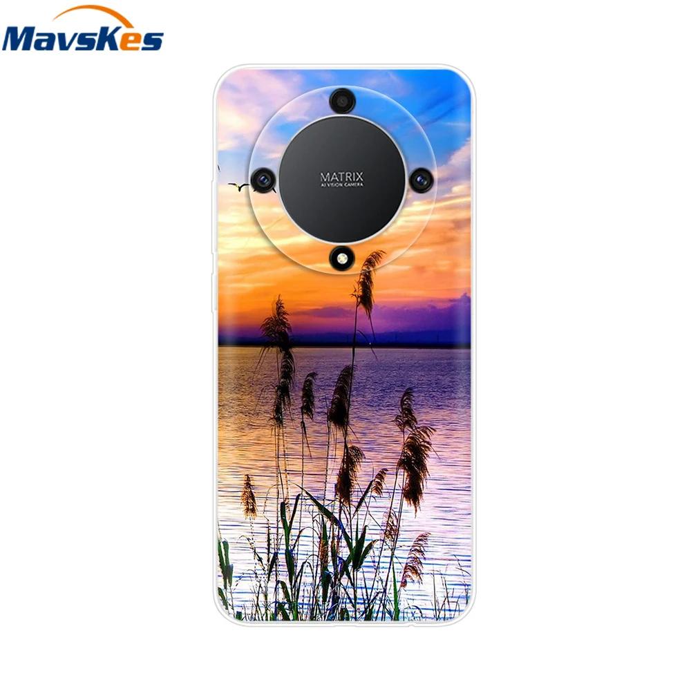 Soft Case For Honor Magic6 Lite TPU Silicone Phone Case For Honor X9b X9a Magic 5 6 Lite 5G Protective Shell Back Cover Fundas