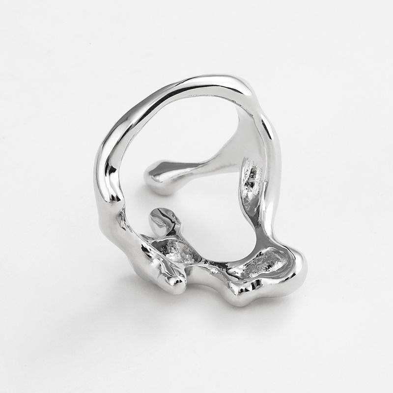 Kenjie INS Irregular Alloy Personality Ring for Women - European and American Open Design, Autumn/Winter Collection.
