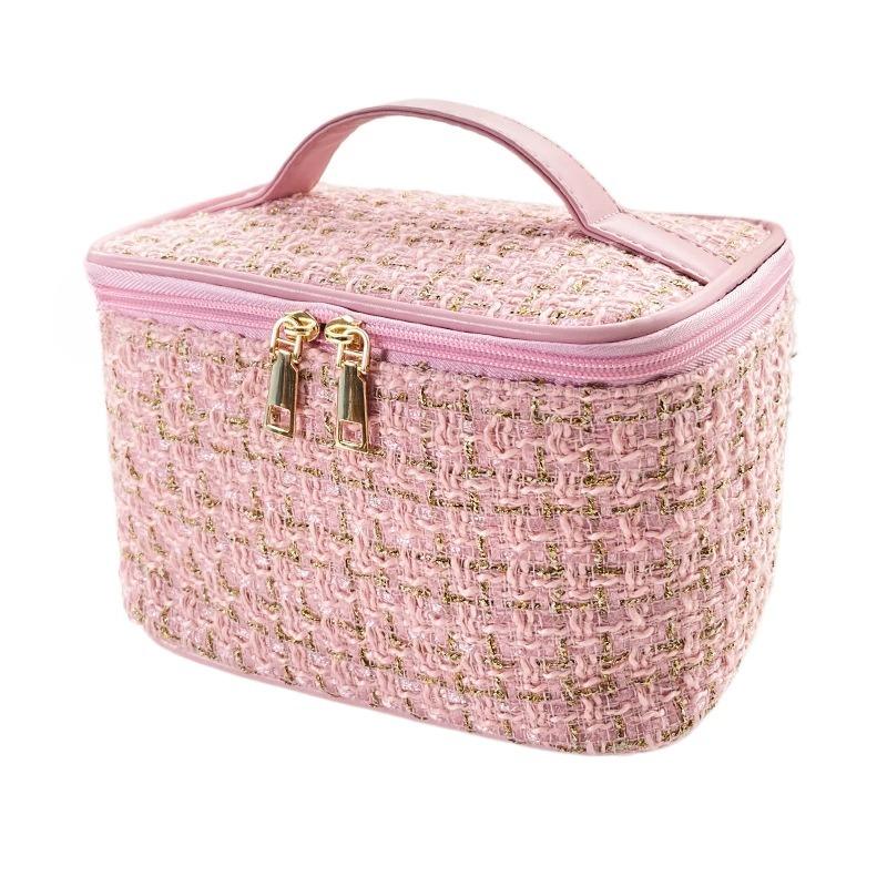 Korean-style Large-Capacity Cosmetic Bag, Niche Design Portable Makeup Case with Handles, Cute Toiletry Organizer for Travel