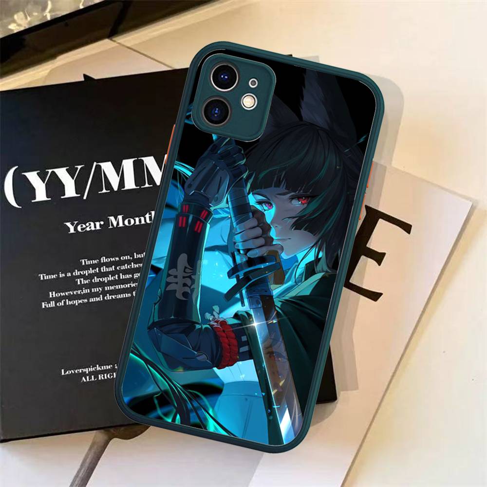 Hoshimi Miyabi ZZZ Phone Cases for iPhone 16 15 14 Plus 13 12 11 Pro Max Matte oft Bumper Phone Cover